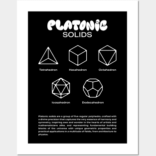 Platonic Solids - W Posters and Art